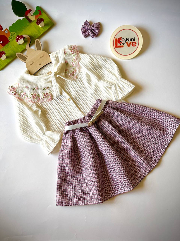 بلوز دامن دخترانه