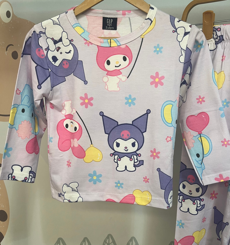 بلوز و شلوار نخی بچگانه